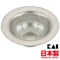 asdfkitty*日本製 貝印 304不鏽鋼 流理台濾網 水槽濾網 排水孔濾網 適用10~12公分排水孔-正版商品