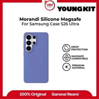 Youngkit Morandi Sillicone Case For Samsung S26 Ultra - Magsafe Casing Blue