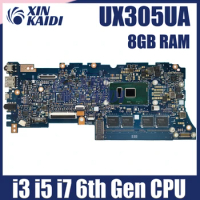 UX305UA Motherboard Suitable For Asus ZenBook UX305U UX305 U305 Notebook Mainboard With I3 I5 I7-6th Gen CPU 8G-RAM 100% Test