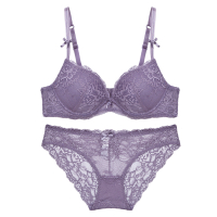 Bộ áo ngực sexy ren cho phụ nữ, đồ lót nâng ngực cho ngực nhỏ, áo ngực dày 9192
