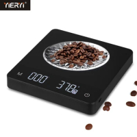 2kg 3kg 5kg/0.1g Drip Coffee Scale with Timer Touch Dual-screen Display Hand Brew Espresso Digital Kitchen Food Scale Charging