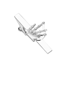 ZITIQUE Fashion Elegant Bagpipe Musical Instrument Tie Clip