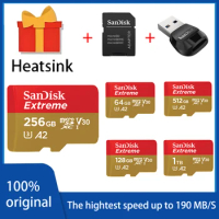 SanDisk Extreme Micro SD Card 64GB Micro SD 128GB 32GB Flash Memory Card SD 256GB U3 4K V30 Monitor Microcard 512GB 1TB TF Cards