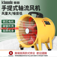【台灣公司 優質服務】手提式軸流風機220V移動式排風扇抽風鼓風機隧道噴漆工業通風設備