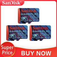 Sandisk GamePlay Micro SD Card 256GB 512GB 1TB V30 Class 10 UHS-I U3 Game Play Memory Card A2 High Speed 4K Flash Card TF Card