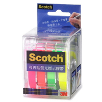 3M Scotch 可再貼螢光標示膠帶 / 組 812