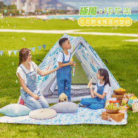 極風x印花樂 品牌聯名 花花野餐帳篷(野餐 露營 車宿 玩水 親子 聚會)