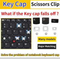 Replacement Keycap Key For Lenovo Asus Hp Toshiba Samsung Acer Sony Xiaomi Huawei IBM Msi All Series Laptop Keyboard KEY &amp; Clips