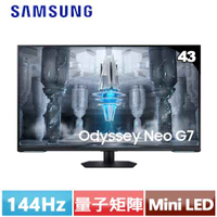 【跨店20%回饋 再折$50】 SAMSUNG三星 43型 Odyssey Neo G7 平面電競顯示器S43CG700NC