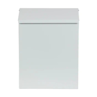 Modern Wall Mounted Letterboxes, Galvanised Steel Lockable Weatherproof Post Box Parcel Drop Box Suggestion Box for House Office