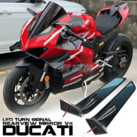 Motorcycle Rearview Mirror For Ducati Panigale V2 955 V4 1100 Stealth Sport Winglet Mirror Kits Adjustable Stealth Mirrors