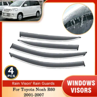 For Toyota Noah R60 Voxy 2001 2002 2003 2004 2005 2006 2007 Rain Window Visor Vent Shield Deflectors Guards Cover Accessories
