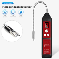 Halogen Leak Detector Air Conditioning Refrigerant Leak Detector R22a R134a CFC HFC HCFC Freon Gas Leakage Tester With LED Light