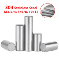 M3.5/M4/M5/M6/M8/M10/M12 304 Stainless Steel Solid Positioning Cold Heading Process Chamfer 5-100mm Cylinder Parallel Pin