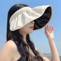 New Summer Shell Hat Fashion Versatile Empty Top Hat Sun Protection and UV Protection Hat Sports Sun Hat