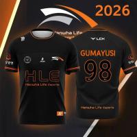 Jersi Pasukan Esports HLE Baharu 2026 Lelaki dan Wanita, Kasual Musim Panas Lengan Pendek untuk Peng