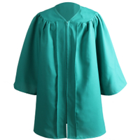 2020 Kids Solid Color Zip Closure Kindergarten Graduation Gown Tassel Decor Cap㏇ 0229