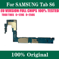 100% Unlocked Mainboard For Samsung Galaxy Tab S6 T860 T865 Motherboard For SM-T860 SM-T865 Logic Board Good Working