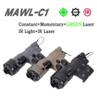 Best MAWL C1 IR Laser Sight Scope Visible Green White Light PEQ Weapon Scout AR15 HK416 Picatinny Ra