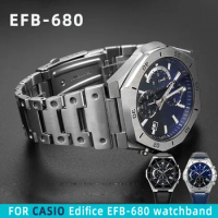 14mm Solid Stainless steel Strap For Casio watch G-Shock Edifice EFB-680 EFB-680CL-7A stainless steel watchband Bracelet Chain
