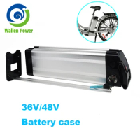 24V 36V 48V Ebike Battery Case Large Capacity 70PCS 18650 Cells Battery Case Electric Bike Sliver Fish Ebike Empty Battery Box