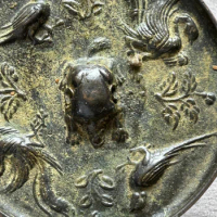 Appreciation of Bronze Mirrors from the Tang Dynasty and Han Dynasty with Coating Technology (Four Divine Beasts