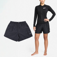 Nike 短褲 Voyage Cover-Up 女款 黑 灰 Swim 泳裝 泳褲 可條腰帶 拉鍊口袋 游泳 NESSE321-001