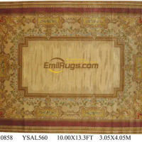Top Fashion Tapete Details About 10' X 13.3' Hand-knotted Thick Plush Savonnerie Rug Carpet Made To Order ysal560gc88savyg2
