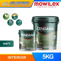 Cat Tembok Interior Mowilex Cendana 5Kg Anti Bacteria Cat Tembok Anti Jamur Dan Lembab Putih