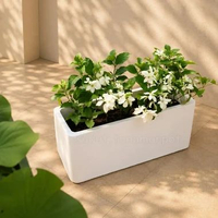 Pot Tanaman Bahan Semen Planter Box Small PxLxT. 60x24x30cm Putih