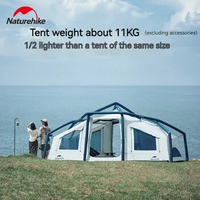 Naturehike Air 12.0 Inflatable Tent 3-4 Persons Self-Support Lightweight Camping Tent 30D Silver Coated Silicon For Beach Touris