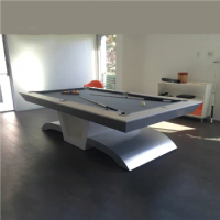 Home billiard table Upscale villa design standard adult nine-ball table 2-in-1 billiard table Fancy nine-ball American