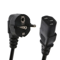 Enokishop8 Kabel Power PC Tebal 1,8M Hitam untuk CPU Monitor Komputer Printer dan Lampu Rias Kualita