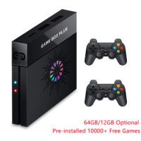 10000 Free Games X6 Magic Box Super Game Box Plus 4K TV Video Game Console 64GB 128GB for psp/ps1/mame with wireless 2 gamepads