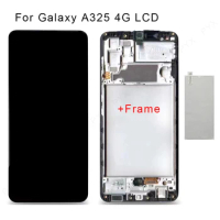 Support Finger OLED LCD For Samsung A32 LCD A325F lcd For Samsung A32 4G A325F LCD Screen Touch Digitizer Assembly frame