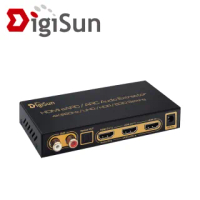 【DigiSun 得揚】AHU273 4K HDMI 2.0 轉HDMI + 音訊擷取器 HDMI+SPDIF+R/L+ eARC