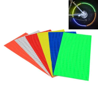 5Pcs Bicycle Safety Warning Reflective Sticker Tape Bike Fluorescent Strips MTB Road Cylcing Accessories for Motorcycle Scooter