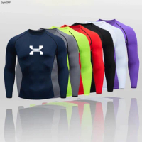 Quick Dry Men Tshirt Short Sleeve Sport Compression Shirts Gym Jerseys Fitness Running T-Shirt Men's Breathable Sportswear MMA