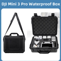 for DJI Mini 3 Pro Waterproof Box Drone Carrying Case Protective Bag for DJI Mini 3 Pro Portable Storage Bag Accessories