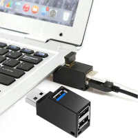 Mini USB Hub Super Speed USB 3.0 3 Ports Card Computer