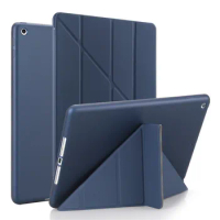 Cover For New Ipad 9.7inch 2017 tablet case thin Smart Wake/Sleep for ipad 9.7inch 2018 Leather Soft TPU Back Cover Stand+Stylus