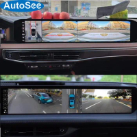 fit original OEM monitor 2023 for Ford EVOS Mondeo car 360 degree camera bird eye Panoramic view surround sensor parking reverse