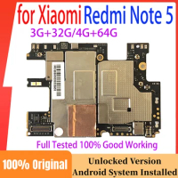 Unlocked Original MotherBoard for Redmi Note 5 MainBoard Fully Tested Good Working Logic Board Circuits Plate for Redmi Note5