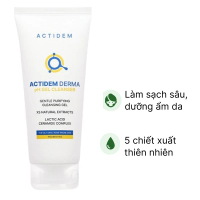 Gel rửa mặt Actidem Derma pH làm sạch dầu thừa, bã nhờn cho da dầu mụn