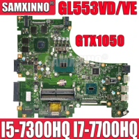 GL553VE Notebook Mainboard CPU I5-7300HQ I7-7700HQ GTX1050-2G/4G GPU for ASUS GL553VE GL553VD GL553V ZX53V Laptop Motherboard