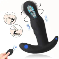 360 Degree Prostate Massager Rotating Anal Vibrator Male Masturbator Butt Plug Vibrators Sex Toys For Men Prostate Stimulator