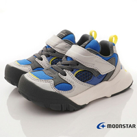 日本月星Moonstar機能童鞋2E寬楦滑步車鞋MSCOG025藍(中小童)