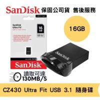 SanDisk 16GB Ultra Fit USB 3.1 隨身碟 (SD-CZ430-16G)