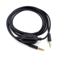 Portable Headphone Cable Audio Cord Line For Logitech G433 G233 GPRO GPRO X Headset Earphones Audio Cable with Mute Switch