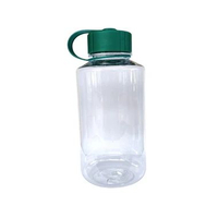 CHIELO Dundee 1000 ml Botol Minum Plastik Transparan Tutup Hijau - Water Bottle